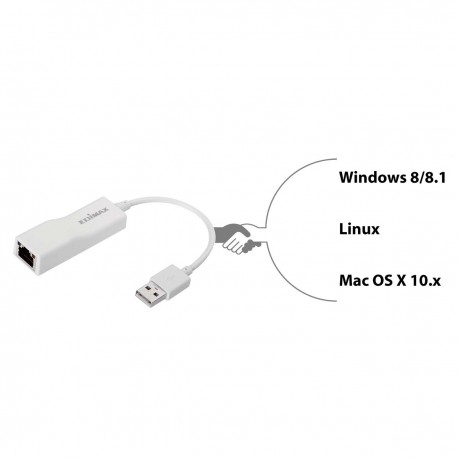 Adaptateur USB 2.0 Fast Ethernet 10/100 Mbit Blanc - 5