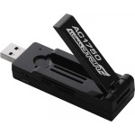 AC1750 Adaptateur Wi-Fi USB 3.0 double bande avec antenne réglable à 180 degrés Noir - 1