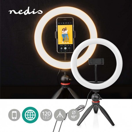 Trépied pour smartphone avec anneau Lumineux - 2 Trépied pour smartphone avec anneau Lumineux - 2