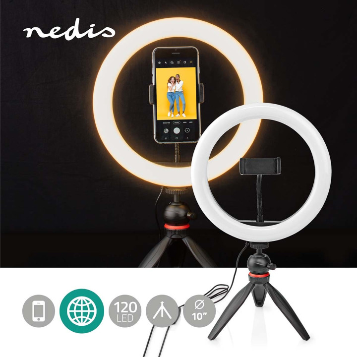 Trépied pour smartphone avec anneau Lumineux  - 2