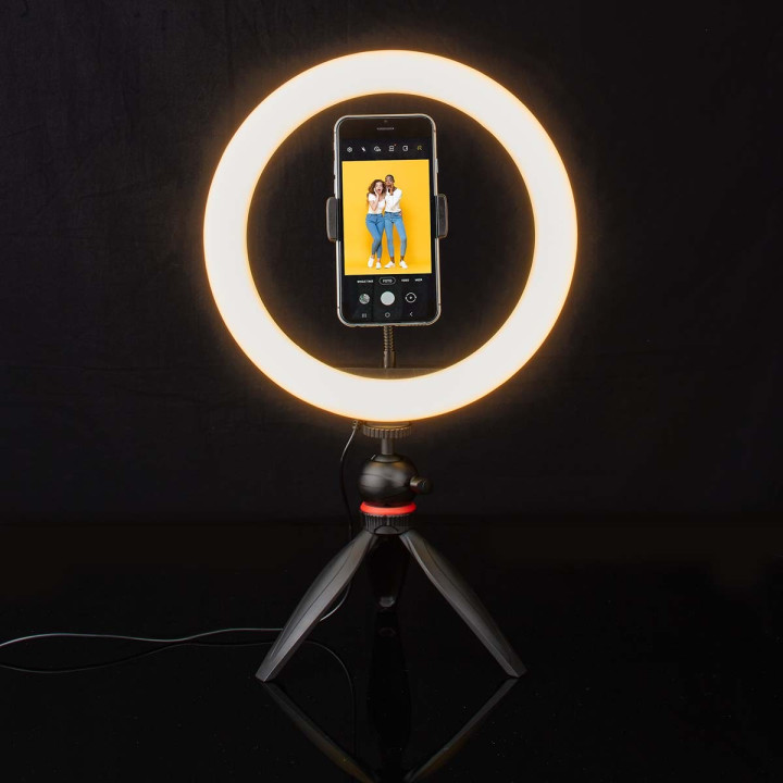 Trépied pour smartphone avec anneau Lumineux  - 9