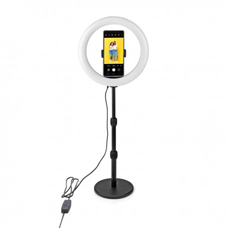 Support télescopique pour smartphone avec anneau lumineux - 8