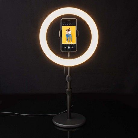 Support télescopique pour smartphone avec anneau lumineux - 10