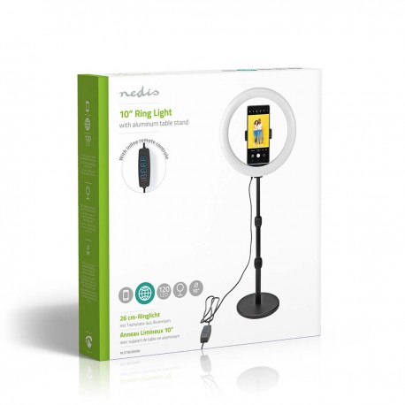 Support télescopique pour smartphone avec anneau lumineux - 13