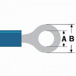 Connecteur Fast on Fast On 6.4 mm Femelle Bleu - 1