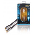 Cable Audio Subwoofer RCA M - RCA M RCA Mâle - RCA Mâle 3.00 m Anthracite - 1 Cable Audio Subwoofer RCA M - RCA M RCA Mâle - RCA Mâle 3.00 m Anthracite - 1
