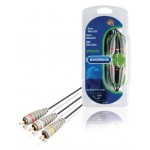 Câble vidéo composite 3RCA M - 3RCA M 3x RCA Mâles - 3x RCA Mâles 2.00 m Bleu - 1 Câble vidéo composite 3RCA M - 3RCA M 3x RCA Mâles - 3x RCA Mâles 2.00 m Bleu - 1