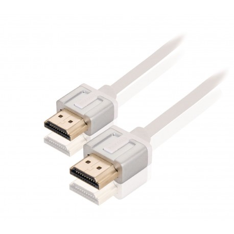 Câble HDMI avec Ethernet haute vitesse AM - AM Connecteur HDMI - Connecteur HDMI 1.00 m Blanc - 3 Câble HDMI avec Ethernet haute vitesse AM - AM Connecteur HDMI - Connecteur HDMI 1.00 m Blanc - 3