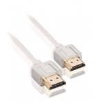 Câble HDMI avec Ethernet haute vitesse AM - AM Connecteur HDMI - Connecteur HDMI 1.00 m Blanc - 4 Câble HDMI avec Ethernet haute vitesse AM - AM Connecteur HDMI - Connecteur HDMI 1.00 m Blanc - 4