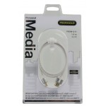 Câble HDMI avec Ethernet haute vitesse AM - AM Connecteur HDMI - Connecteur HDMI 1.00 m Blanc - 5 Câble HDMI avec Ethernet haute vitesse AM - AM Connecteur HDMI - Connecteur HDMI 1.00 m Blanc - 5