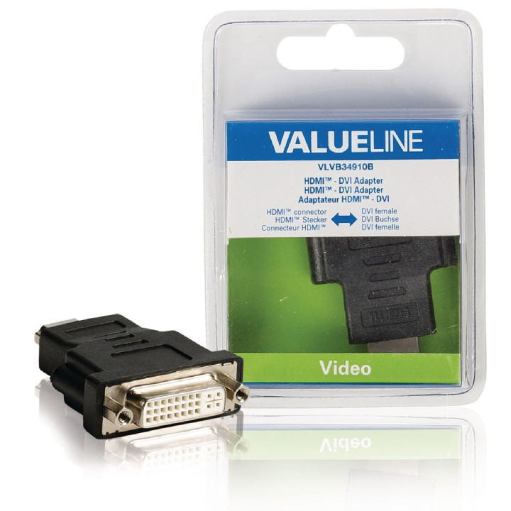 Adaptateur HDMI High Speed avec Ethernet Connecteur HDMI - DVI-D 24 + 1 broches Femelle Noir  - 2