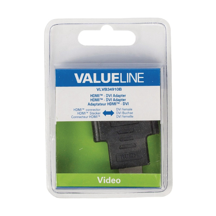 Adaptateur HDMI High Speed avec Ethernet Connecteur HDMI - DVI-D 24 + 1 broches Femelle Noir  - 4