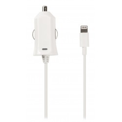 Chargeur de voiture 2.1 A Apple Lightning Blanc - 1