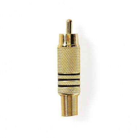 Connecteur RCA Male Or/Noir - 4 Connecteur RCA Male Or/Noir - 4