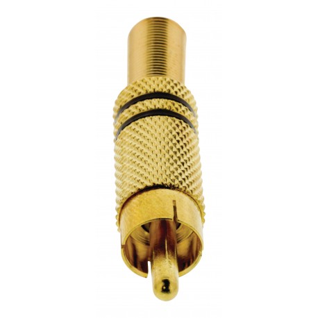 Connecteur RCA Male Or/Noir - 7 Connecteur RCA Male Or/Noir - 7