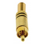 Connecteur RCA Male Or/Noir - 7 Connecteur RCA Male Or/Noir - 7