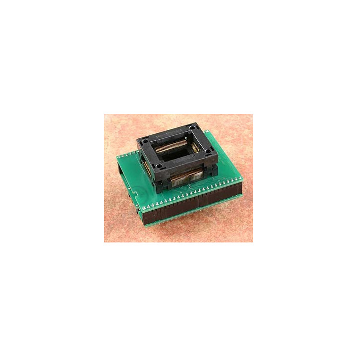 Adaptateur DIL48/PQFP100 ZIF ST62T80  - 1