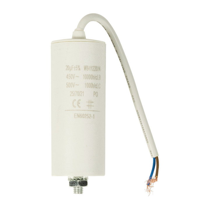 Condensateur 20.0uf / 450 V + cable  - 1