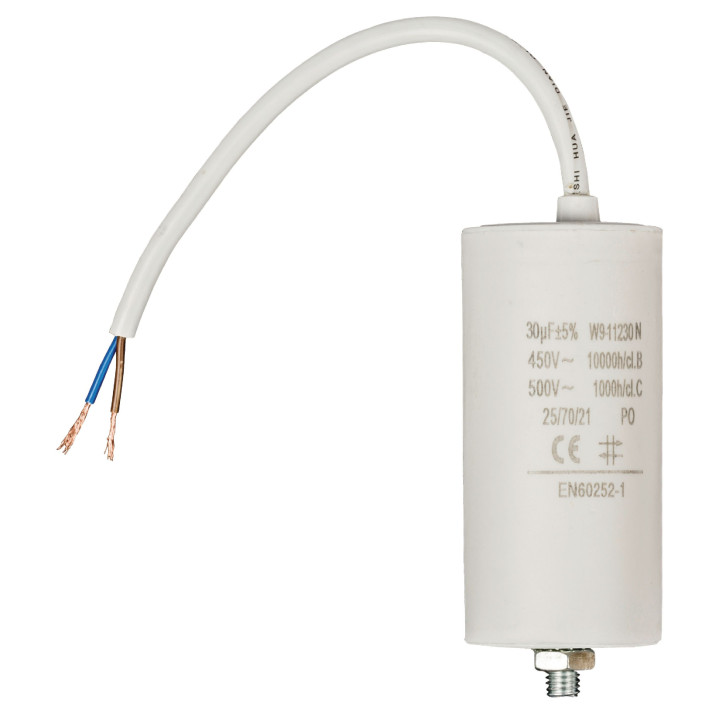 Condensateur 30.0uf / 450 V + cable  - 1