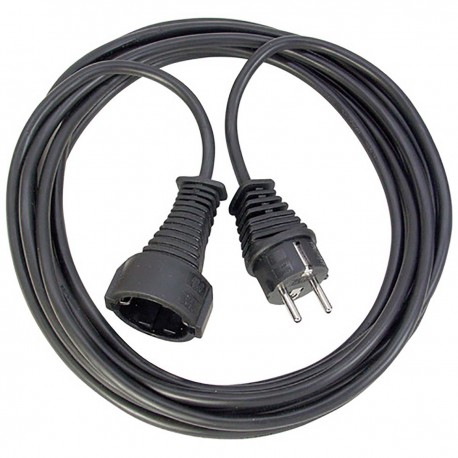 Câble d'alimentation Prise De Terre Extension M - Prise De Terre F Type F (CEE 7/4) - Type F (CEE 7/3) 10.0 m Noir - 1
