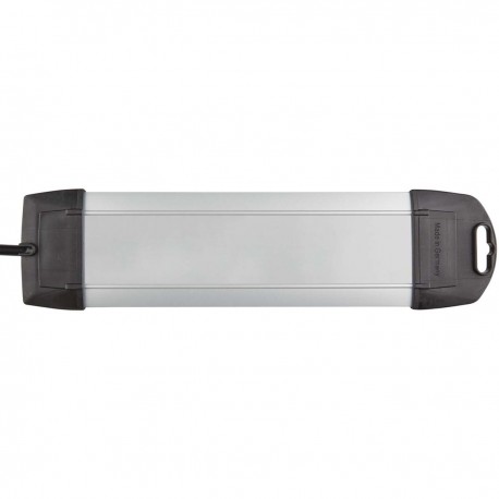 Prise d'extension Premium-Alu-Line 4 Voies 1.80 m Aluminium/Noir - Le contact de protection - 2 Prise d'extension Premium-Alu-Line 4 Voies 1.80 m Aluminium/Noir - Le contact de protection - 2