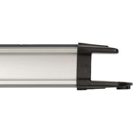 Prise d'extension Premium-Alu-Line 4 Voies 1.80 m Aluminium/Noir - Le contact de protection - 4 Prise d'extension Premium-Alu-Line 4 Voies 1.80 m Aluminium/Noir - Le contact de protection - 4