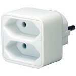 Multiprise (adaptateur de prise double prise Euro avec protection de contact accrue) blanc - 1 Multiprise (adaptateur de prise double prise Euro avec protection de contact accrue) blanc - 1