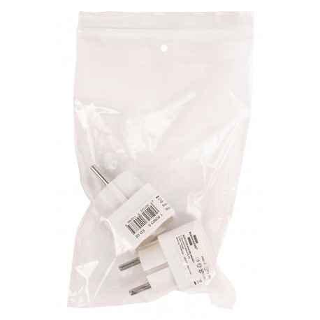 Multiprise (adaptateur de prise double prise Euro avec protection de contact accrue) blanc - 2 Multiprise (adaptateur de prise double prise Euro avec protection de contact accrue) blanc - 2