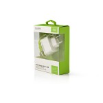 Chargeur mural 3-Outputs 3 A 2 x USB / Micro USB Blanc/Vert - 3