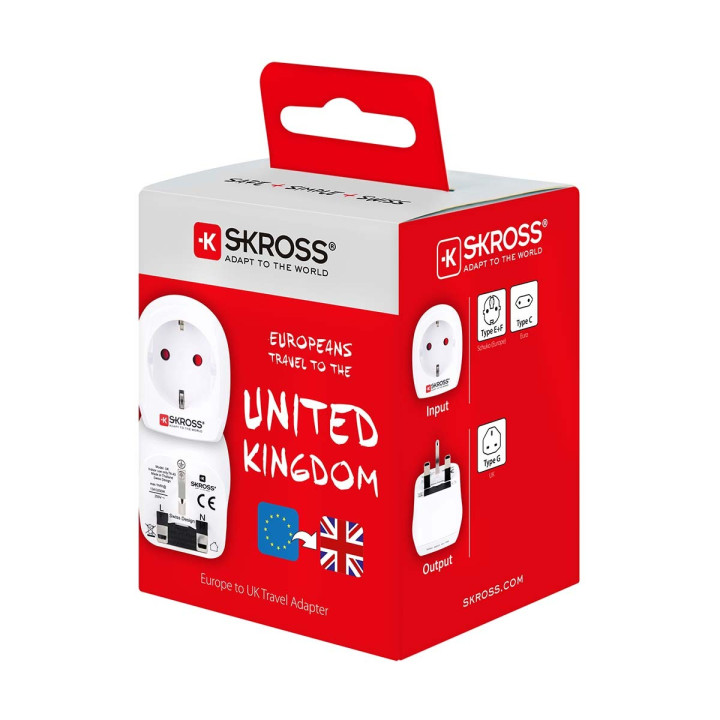 Adaptateur de voyage Prise Europe vers Angleterre  - 5