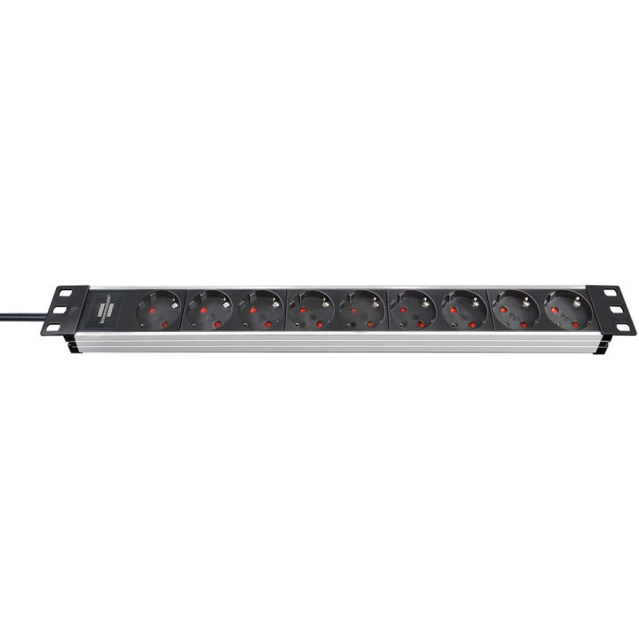 Prise Alu-Line 19" 9 voies Noir  - 1