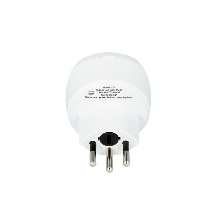 Adaptateur de voyage Prise Europe vers Suisse  - 3