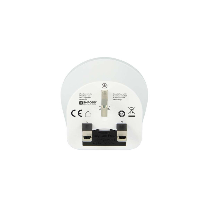Adaptateur de voyage Prise mondiale vers UK  - 3