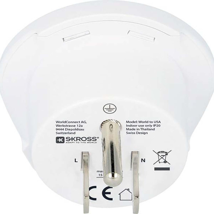 Adaptateur de voyage Prise mondiale vers USA  - 3