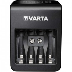 NiMH LCD Plug Charger+ (AA, AAA & 9 Volt) avec 4x AA 2100 mAh - 1