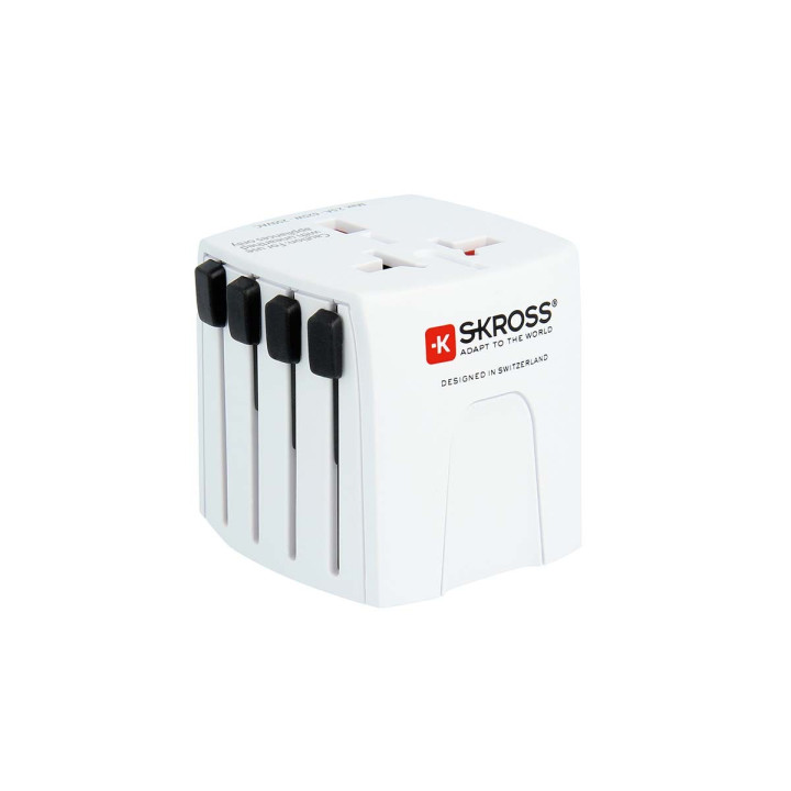 MUV USB (2xA) Adaptateur de voyage mondial compact à 2 pôles avec 2 ports USB intégrés  - 3
