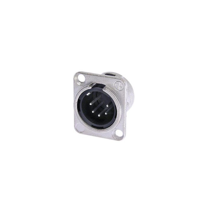 Embase XLR 5 points mâle type D  - 1