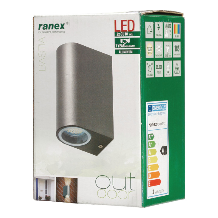 Applique LED Murale 6 W 230 lm Gris foncé  - 5
