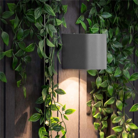 Applique LED Murale 2.4 W 230 lm Gris foncé - 3 Applique LED Murale 2.4 W 230 lm Gris foncé - 3