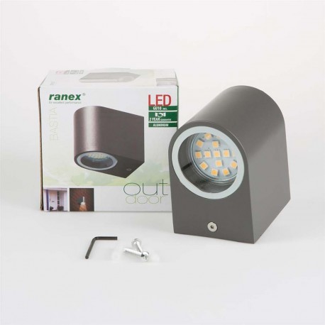 Applique LED Murale 2.4 W 230 lm Gris foncé - 5 Applique LED Murale 2.4 W 230 lm Gris foncé - 5