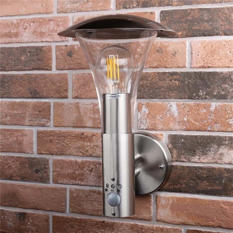 Applique murale exterieure 60 W Avec Motion Sensor Acier brossé - 3 Applique murale exterieure 60 W Avec Motion Sensor Acier brossé - 3