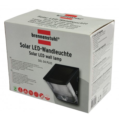 Applique murale solaire 2 LED Noir - 2 Applique murale solaire 2 LED Noir - 2