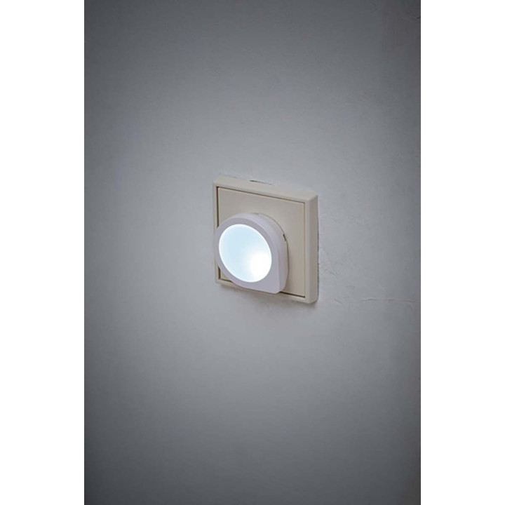 Veilleuse LED avec capteur crépusculaire / prise veilleuse (lumière douce et discrète avec une consommation d'énergie extrê  - 3