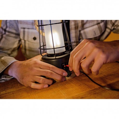 Lampe de camping rechargeable CAL 1 avec corde de chanvre et base en bambou (370 lm, IP44, autonomie jusqu'à 75h, dimmable, cou Lampe de camping rechargeable CAL 1 avec corde de chanvre et base en bambou (370 lm, IP44, autonomie jusqu'à 75h, dimmable, cou