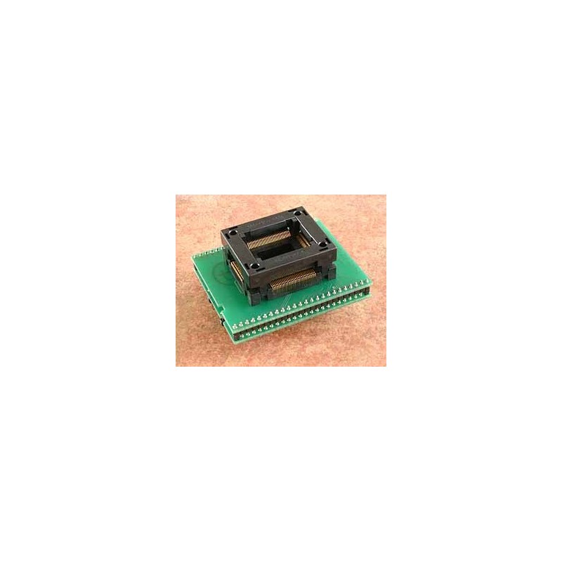 Adaptateur QFP100 Vers DIP100 Allsocket - Pitch 0,5 Mm, 14x14 Mm, Pour Programmation Et Test - 8