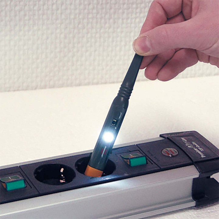 Multitesteur électronique MT6 S/2 / testeur de phase avec affichage LED (testeur de tension pour localiser les lignes avec tens 