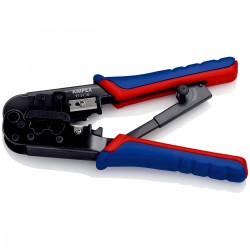 Pince à levier à sertir pour fiche Western Connecteur Western RJ11/12 (6-pin) 9.65 mm, RJ45 (8-pin)11.68 mm - 1