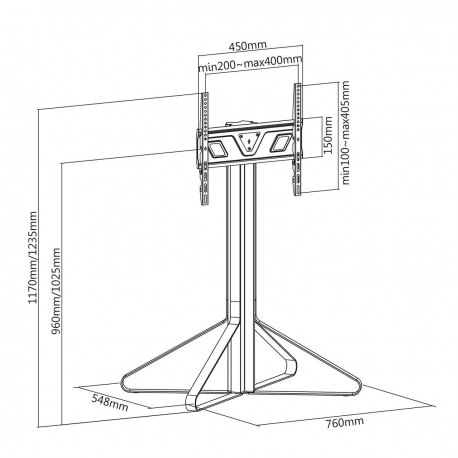 Support TV sur Pied - 12 Support TV sur Pied - 12