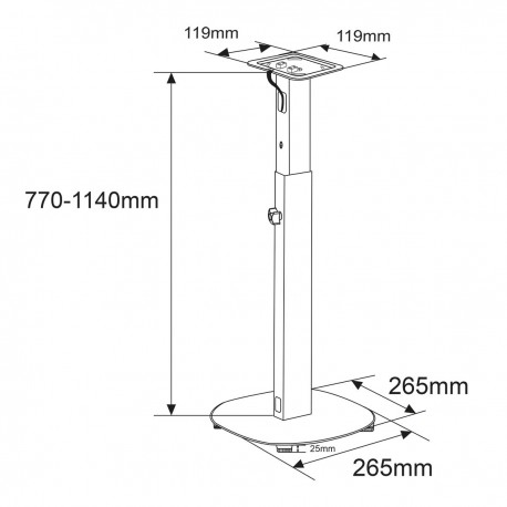 Mountage pour haut parleur - 14 Mountage pour haut parleur - 14