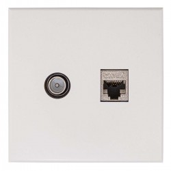 AP2000 CD83 Plaque de recouvrement 83x83 coax et données EDC2000 - 1